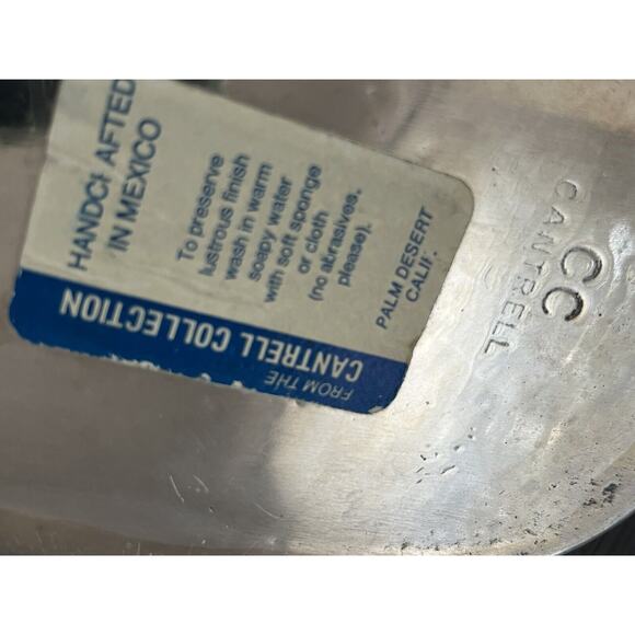 Vintage Pewter‎ CC Cantrell Bread Tray Plate "Give Us This Day Our Daily Bread" - Picture 3 of 5